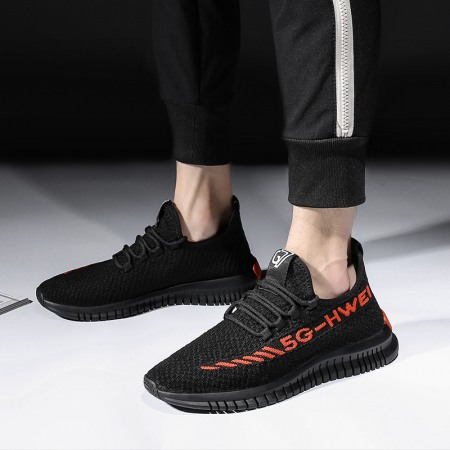 Spring and Summer Sports Shoes Trendy Flying Woven Men's Shoes Fashion Sports Casual Shoes