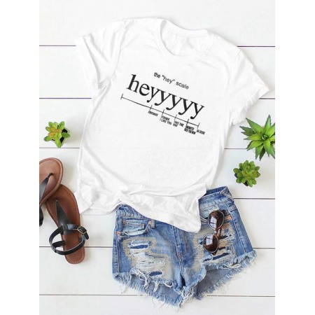 Summer Hot Style Letter Printed T-Shirt